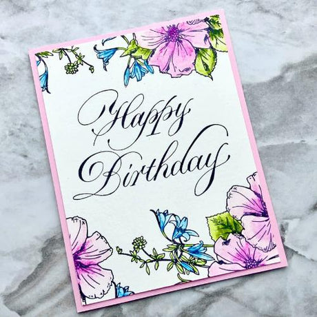 Spellbinders - Copperplate Happy Birthday Press Plate