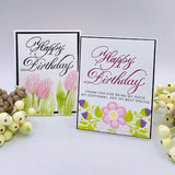 Spellbinders - Copperplate Happy Birthday Press Plate