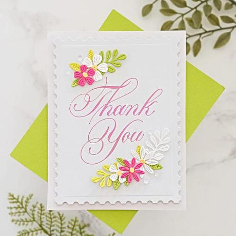 Spellbinders - Copperplate Thank You Press Plate