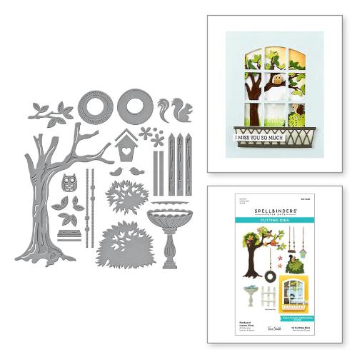 Spellbinders - Backyard Haven View Etched Dies