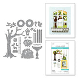 Spellbinders - Backyard Haven View Etched Dies