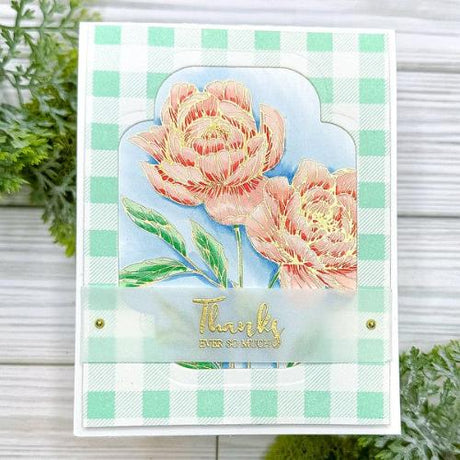 Spellbinders - Peony Perfection Registration Press Plates