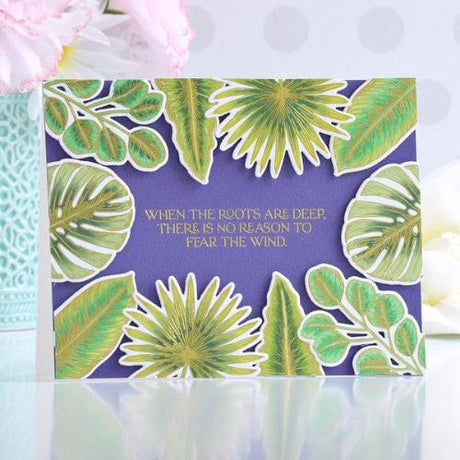 Spellbinders - Tropical Leaves Press Plate & Die Set