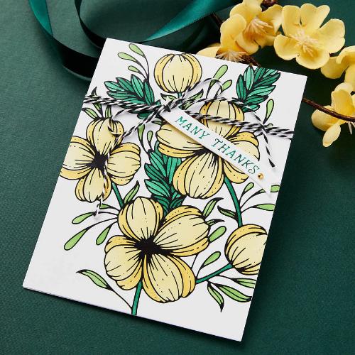 Spellbinders - Glimmering Buttercups Glimmer Plate and Stencil Bundle