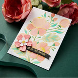 Spellbinders - Glimmering Peonies Glimmer Plate and Stencil Bundle