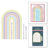 Spellbinders - Arched Messages Registration Press Plate & Die Set