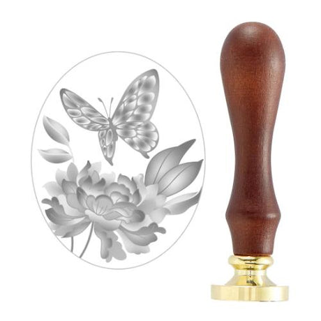 Spellbinders - Peony Butterfly Wax Seal Stamp