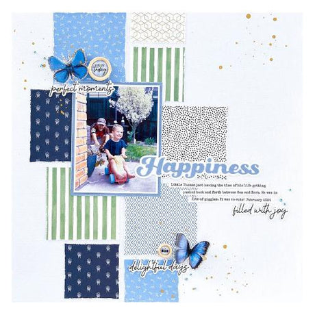 Spellbinders - Happiness Etched Dies from the Storytelling by Spellbinders -  Collection