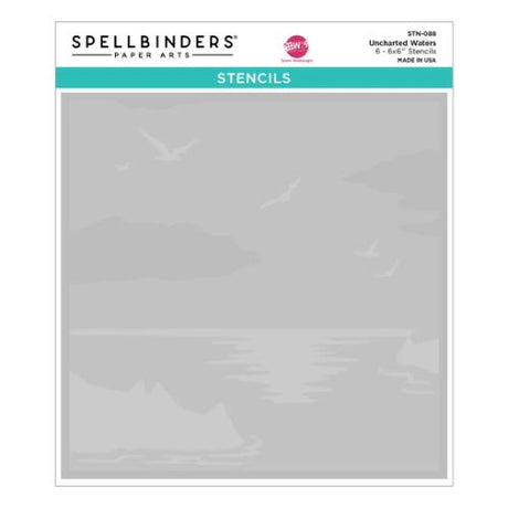 Spellbinders - Uncharted Waters Stencil