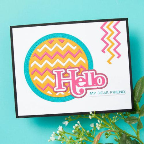 Spellbinders - Stitched Edge Circle Backgrounds Etched Dies