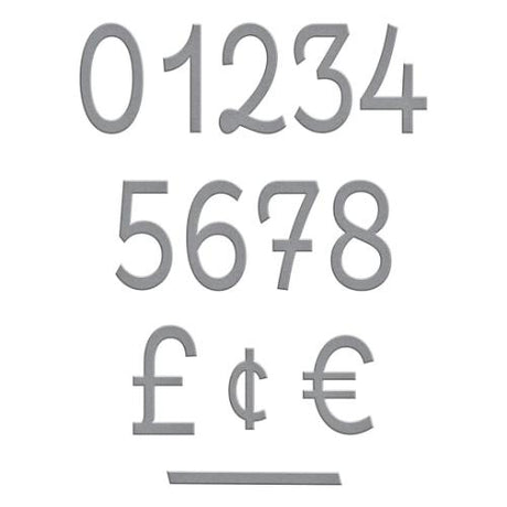 Spellbinders - Postage Numbers Etched Dies