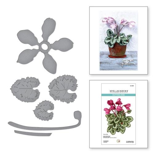 Spellbinders - Cyclamen Etched Dies from the Winter's Grace Garden Collection by Susan Tierney-Cockburn