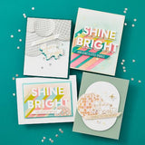 Spellbinder - Layered Shine Bright Die & Stencil Bundle from the Shine Bright Collection by Carissa Wiley