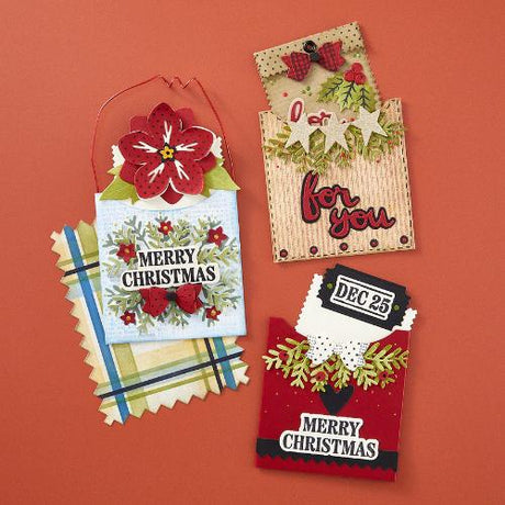 Spellbinders - Christmas Add-Ons Stamp & Die Set from the Not Your Ordinary Card Collection by Wendy Vecchi