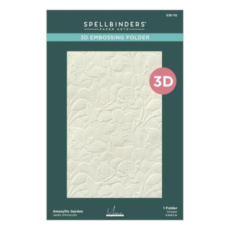 Spellbinder - Amaryllis Garden 3D Embossing Folder from the Amaryllis Christmas Collection by Yana Smakula