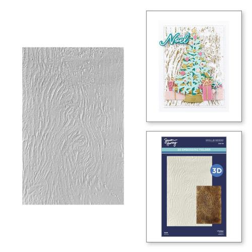 Spellbinder - Bark 3D Embossing Folder from the Timeless Trees Collection by Simon Hurley