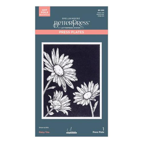 Spellbinders - Daisy Trio BetterPress and Stencil Bundle from the Yana's Daisies Collection by Yana Smakula