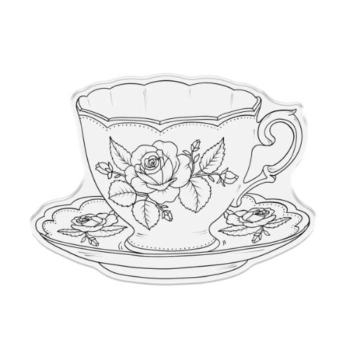 Crafter's Companion The Gilded Age Stamp & Die Teacup & Saucer (SS-TGA-STD-TSA)