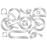 Crafter's Companion Large Stencil & Die Set Large Alphabet (CC-STEN-MD-LARAL) - Postage as per Actual