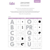 Crafter's Companion Large Stencil & Die Set Large Alphabet (CC-STEN-MD-LARAL) - Postage as per Actual