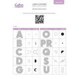 Crafter's Companion Large Stencil & Die Set Large Alphabet (CC-STEN-MD-LARAL) - Postage as per Actual