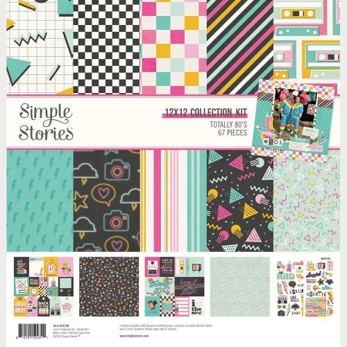 Simple Stories Totally 80's Collection Kit (26700) - Postage as per Actual