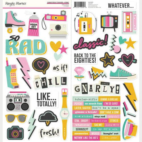 Simple Stories Totally 80's Collection Kit (26700) - Postage as per Actual