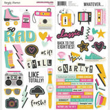 Simple Stories Totally 80's Cardstock Stickers Icons (26701) - Postage as per Actual
