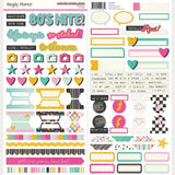 Simple Stories Totally 80's Cardstock Stickers Basics (26702) - Postage as per Actual