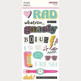 Simple Stories Totally 80's Foam Stickers (26710) - Postage as per Actual