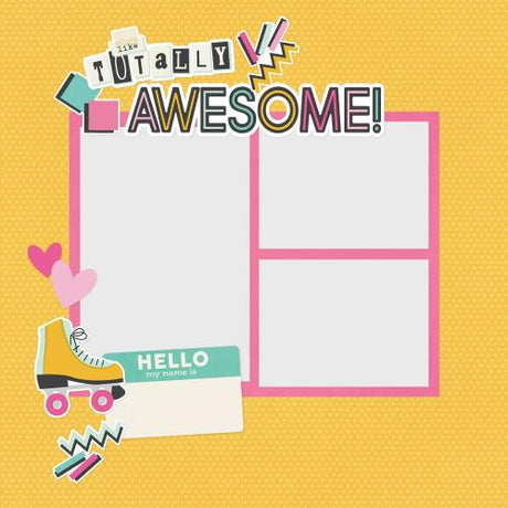 Simple Stories Totally 80's Pages Pieces (26713)