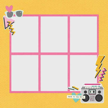 Simple Stories Totally 80's Pages Pieces (26713)