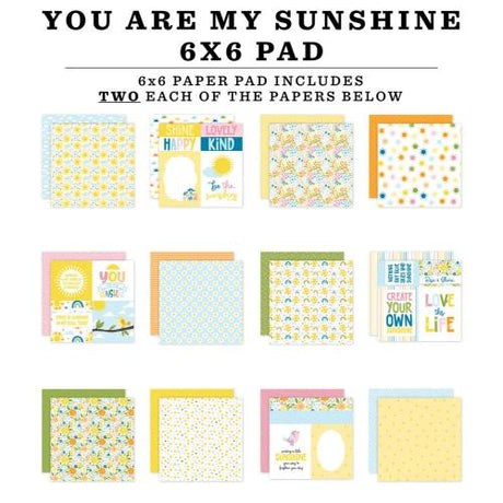 Echo Park You Are My Sunshine 6x6 Paper Pad (YMS482023)