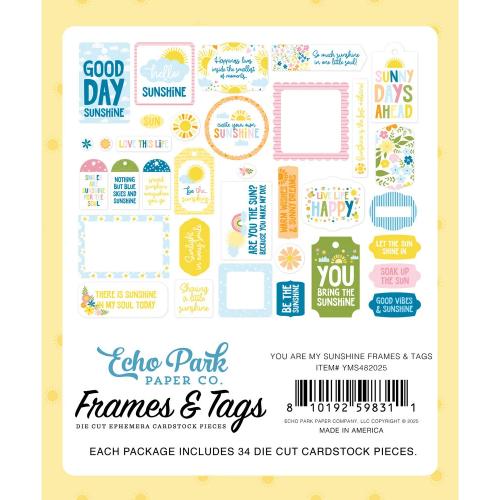 Echo Park You Are My Sunshine Frames & Tags (YMS482025)
