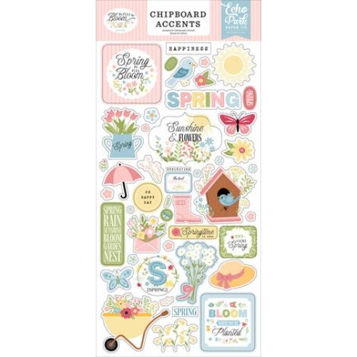 Echo Park In Full Bloom Chipboard Accents (IFB484021)