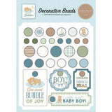 Carta Bella Little Lullabies Baby Boy Decorative Brads (CBLUB485020)