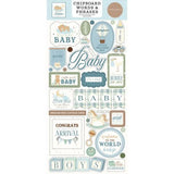 Carta Bella Little Lullabies Baby Boy Chipboard Words & Phrases (CBLUB485022) - Postage as per Actual
