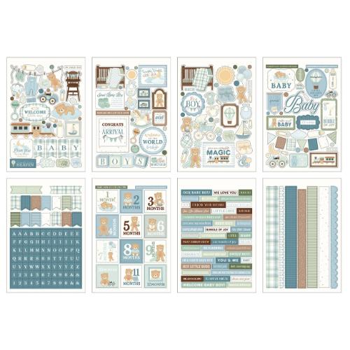 Carta Bella Little Lullabies Baby Boy Sticker Book (CBLUB485029)