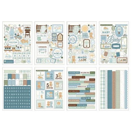 Carta Bella Little Lullabies Baby Boy Sticker Book (CBLUB485029)