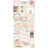 Carta Bella Little Lullabies Baby Girl Chipboard Accents (CBLUG486021) - Postage as per Actual