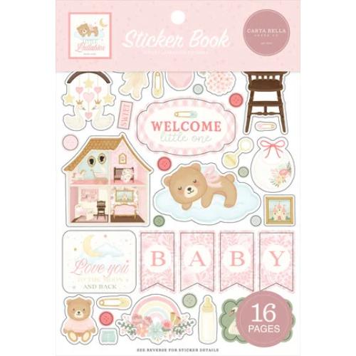 Carta Bella Little Lullabies Baby Girl Sticker Book (CBLUG486029)