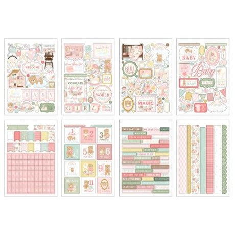 Carta Bella Little Lullabies Baby Girl Sticker Book (CBLUG486029)