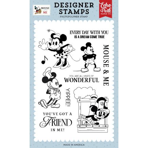 Echo Park Mouse And Me Stamp Set-Vintage Mouse Sweetheart