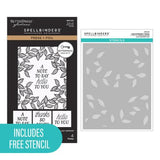 Spellbinders - Brighten Foliage Press Plates + Free Gift Stencil - BetterPress Society May 2026