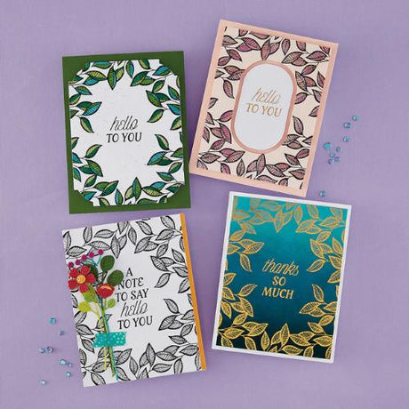 Spellbinders - Brighten Foliage Press Plates + Free Gift Stencil - BetterPress Society May 2026