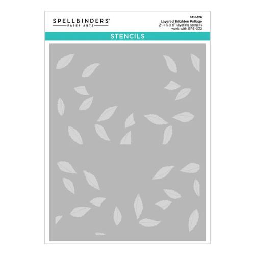 Spellbinders - Brighten Foliage Press Plates + Free Gift Stencil - BetterPress Society May 2026