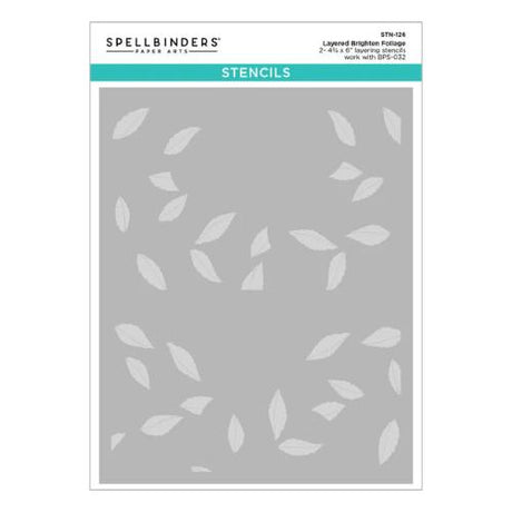 Spellbinders - Brighten Foliage Press Plates + Free Gift Stencil - BetterPress Society May 2026