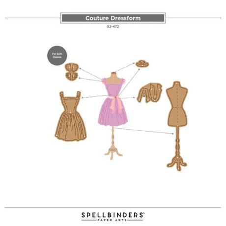 Spellbinders - Couture Dressform Etched Dies by Frank Garcia
