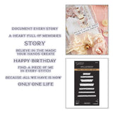 Spellbinders - Heirloom Words Press + Foil Plate & Die Set by Frank Garcia