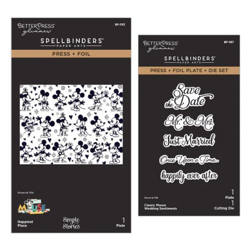 Spellbinders - Classic Mouse Wedding BetterPress Bundle - Postage as per Actual